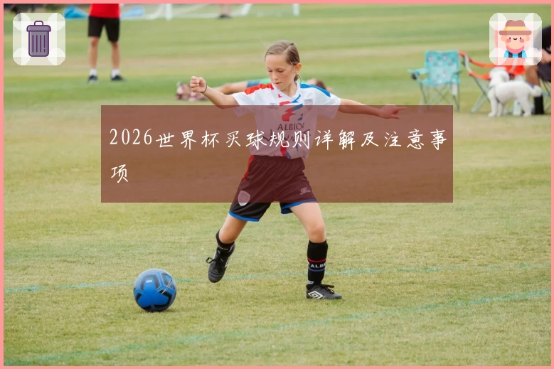 2026世界杯买球规则详解及注意事项